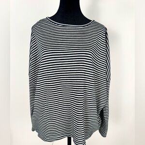 Boxy Striped Loft Sweater L